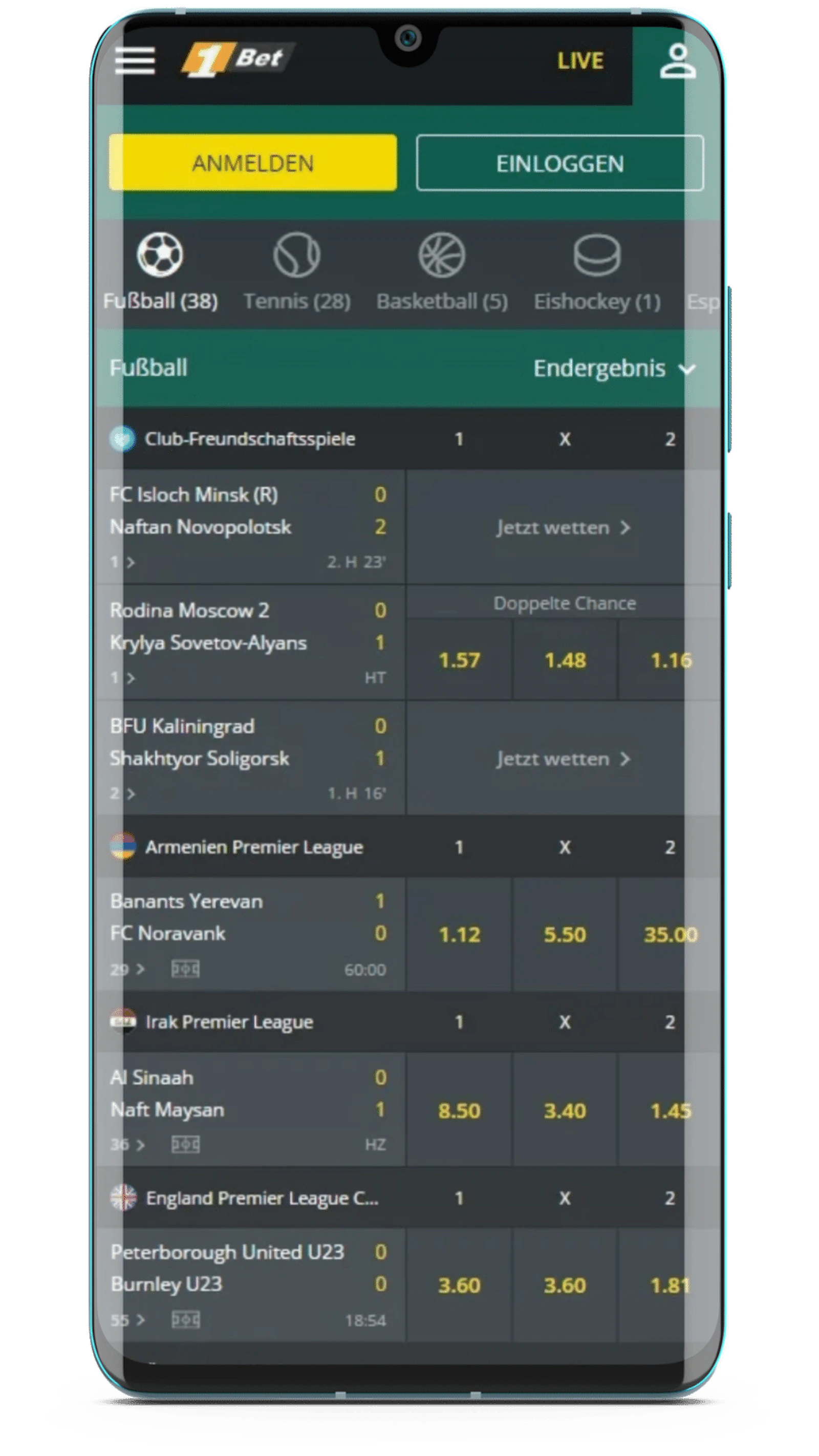 1bet App Wetten