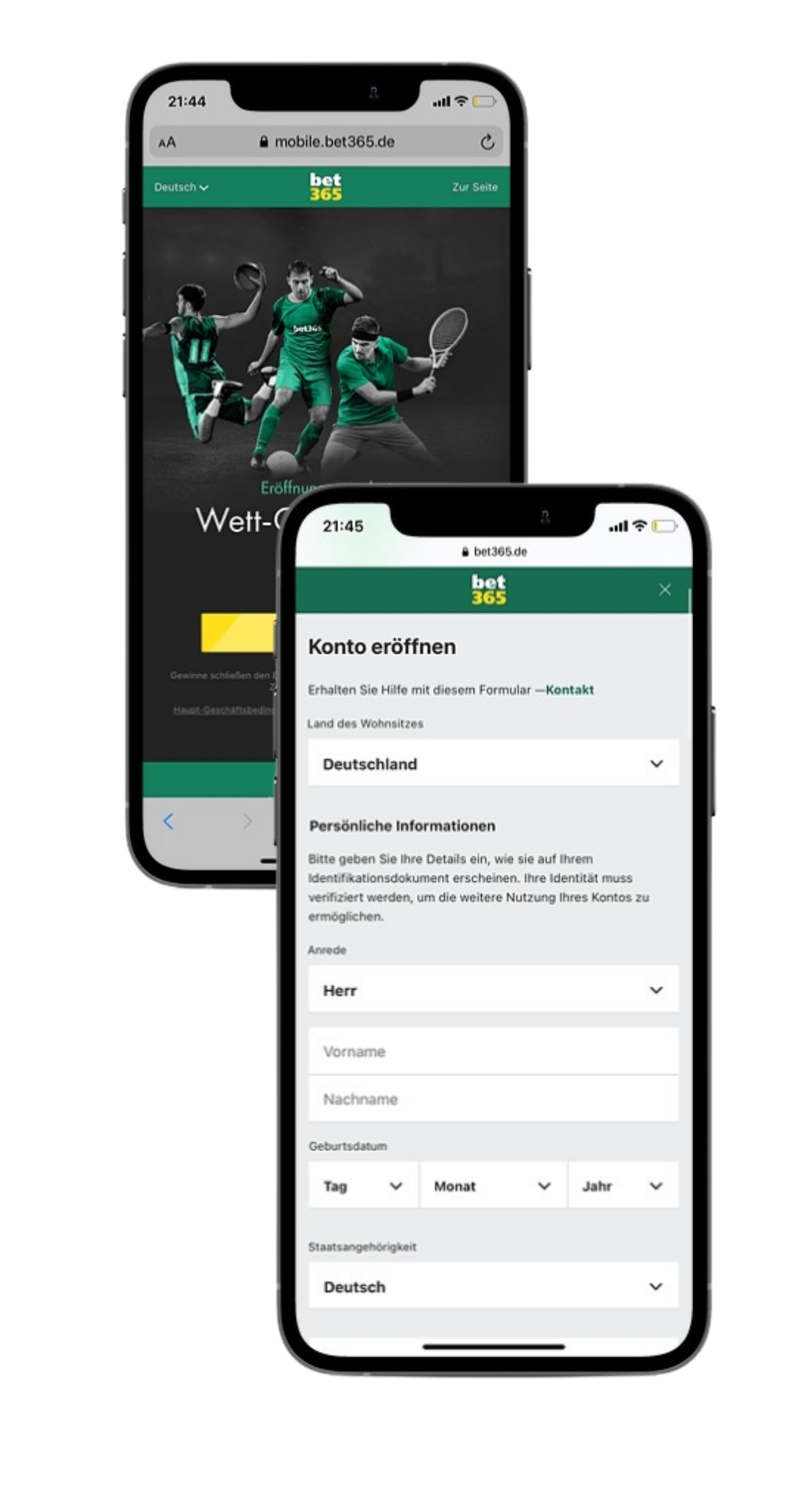 Bet365 Registrierung