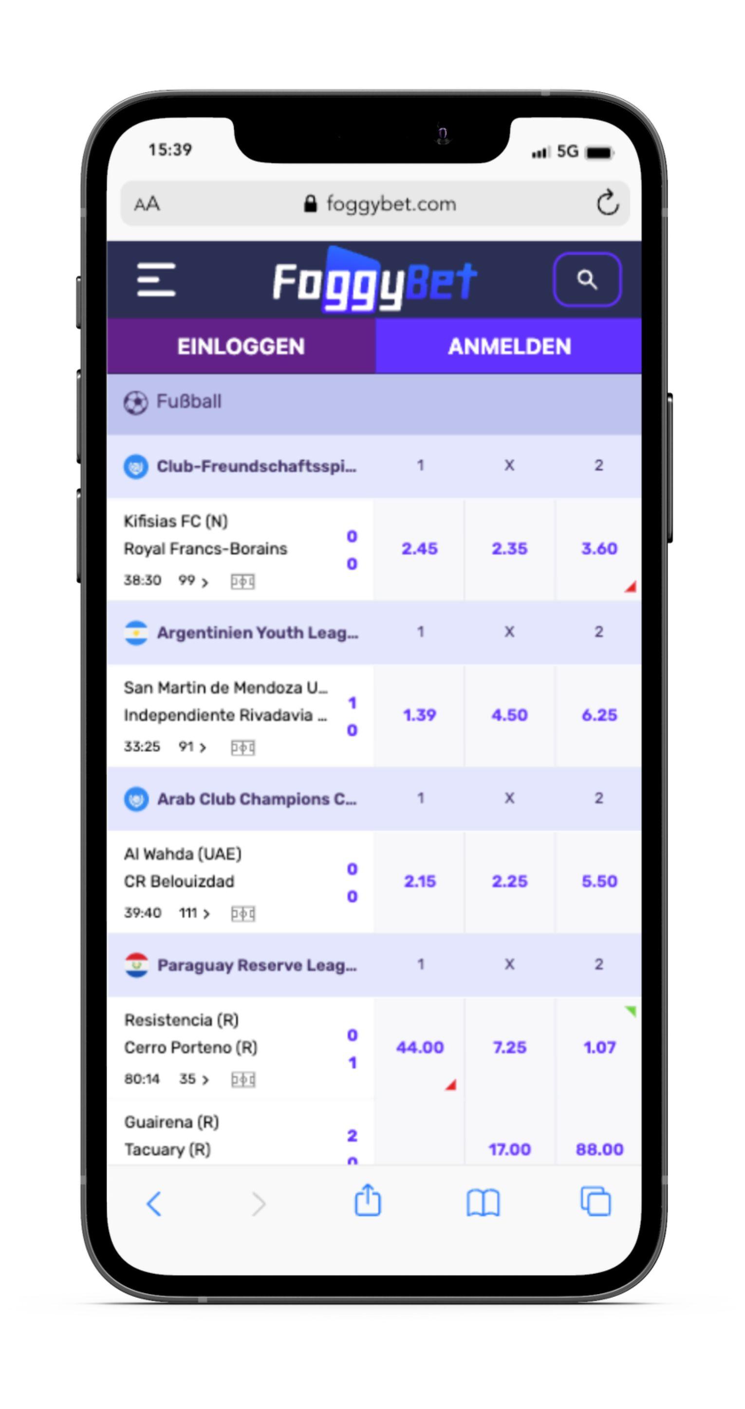 Foggybet Sportwetten