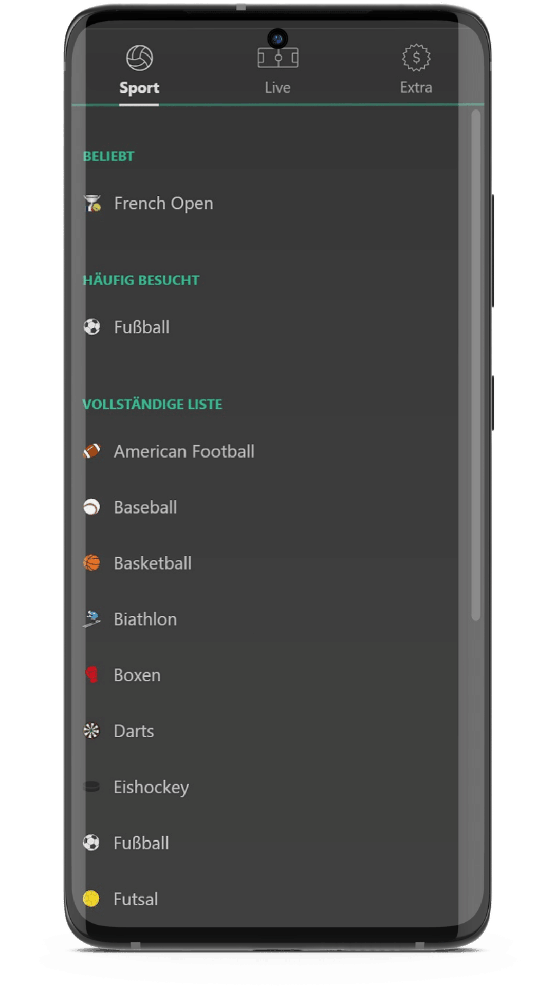Bet365 App Sportarten