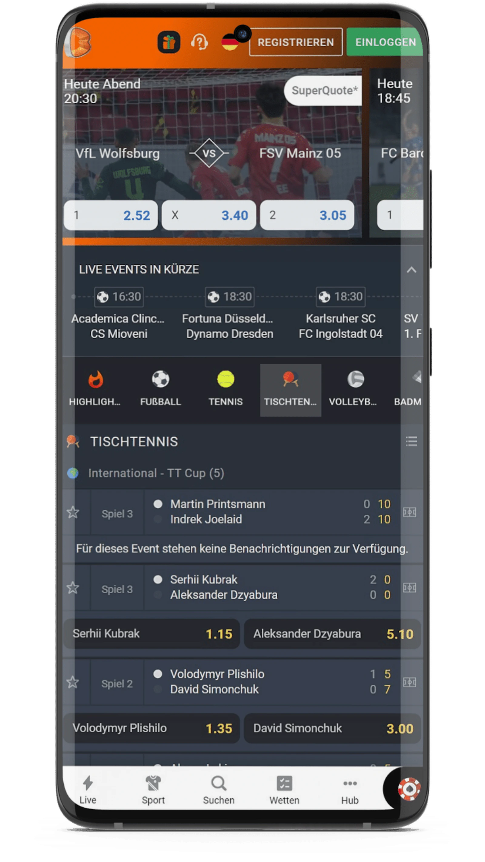Betano App Sportwetten
