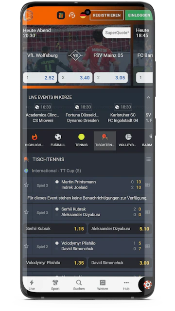 Betano App Sportwetten
