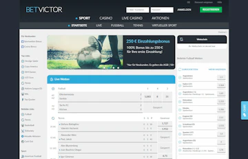 BetVictor Sport Startseite