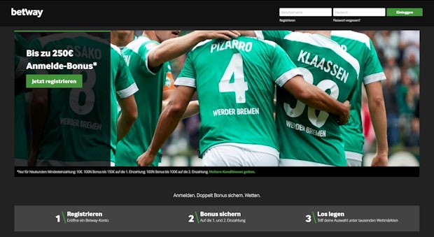 Betway Bonus 250