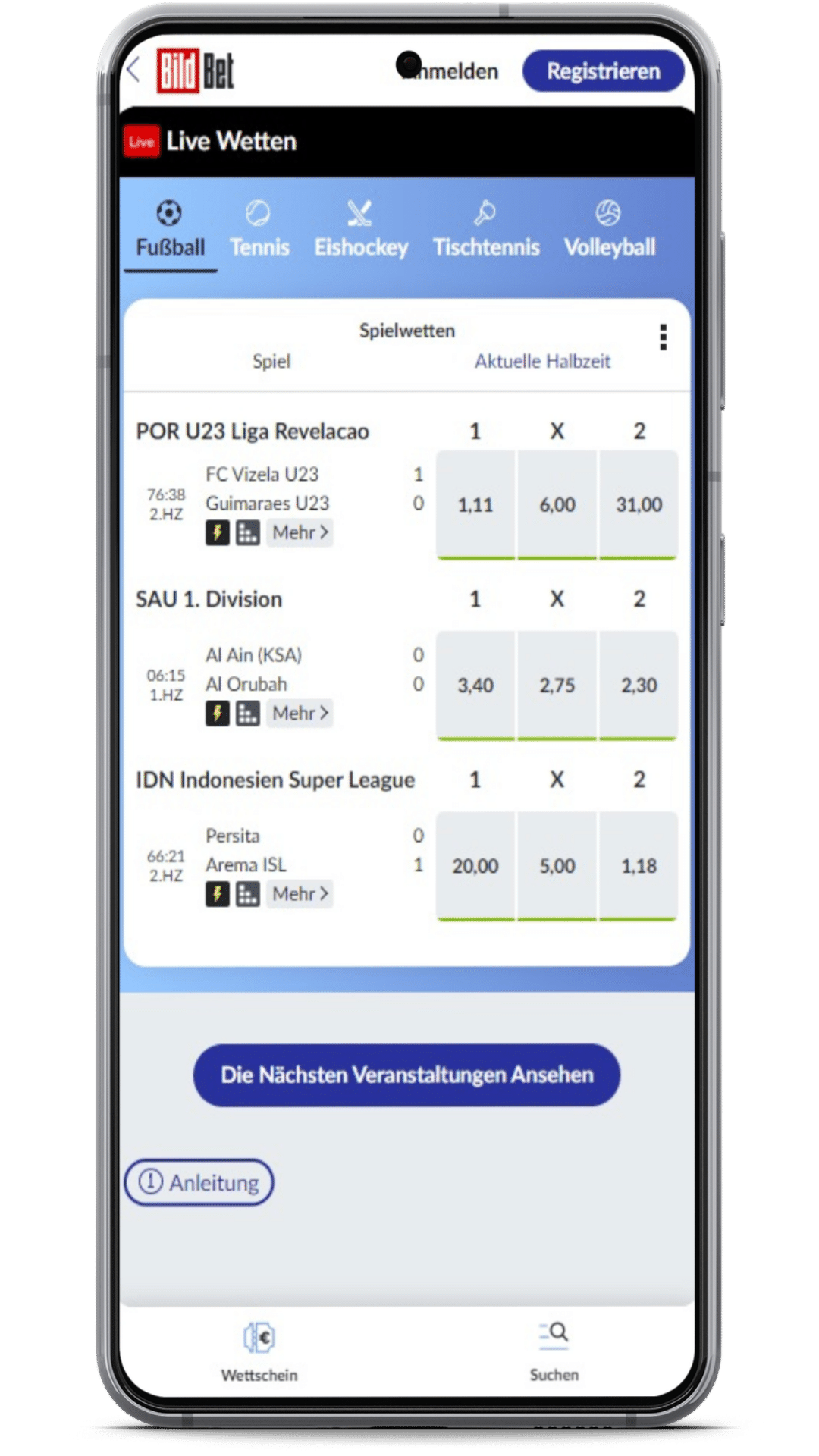 BildBet App Livewetten