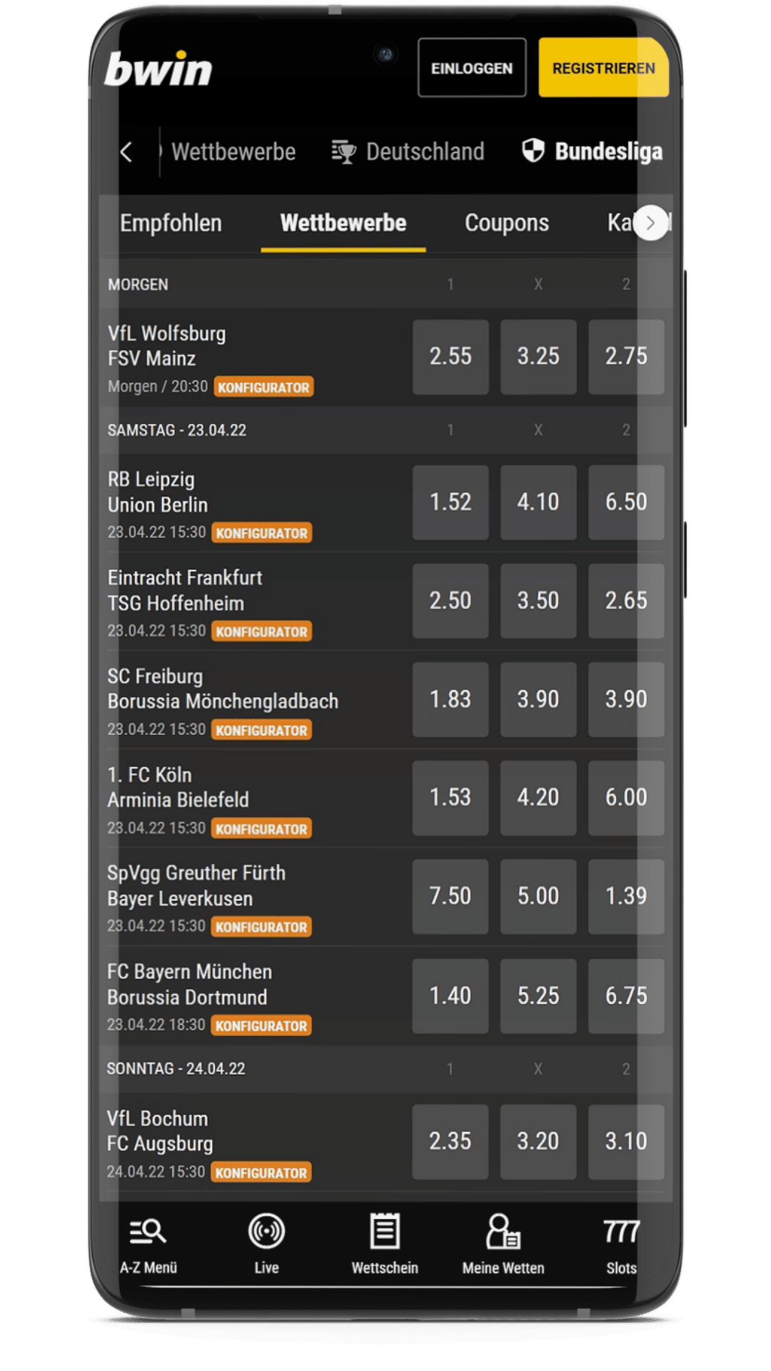 Bwin App Fußball Wetten