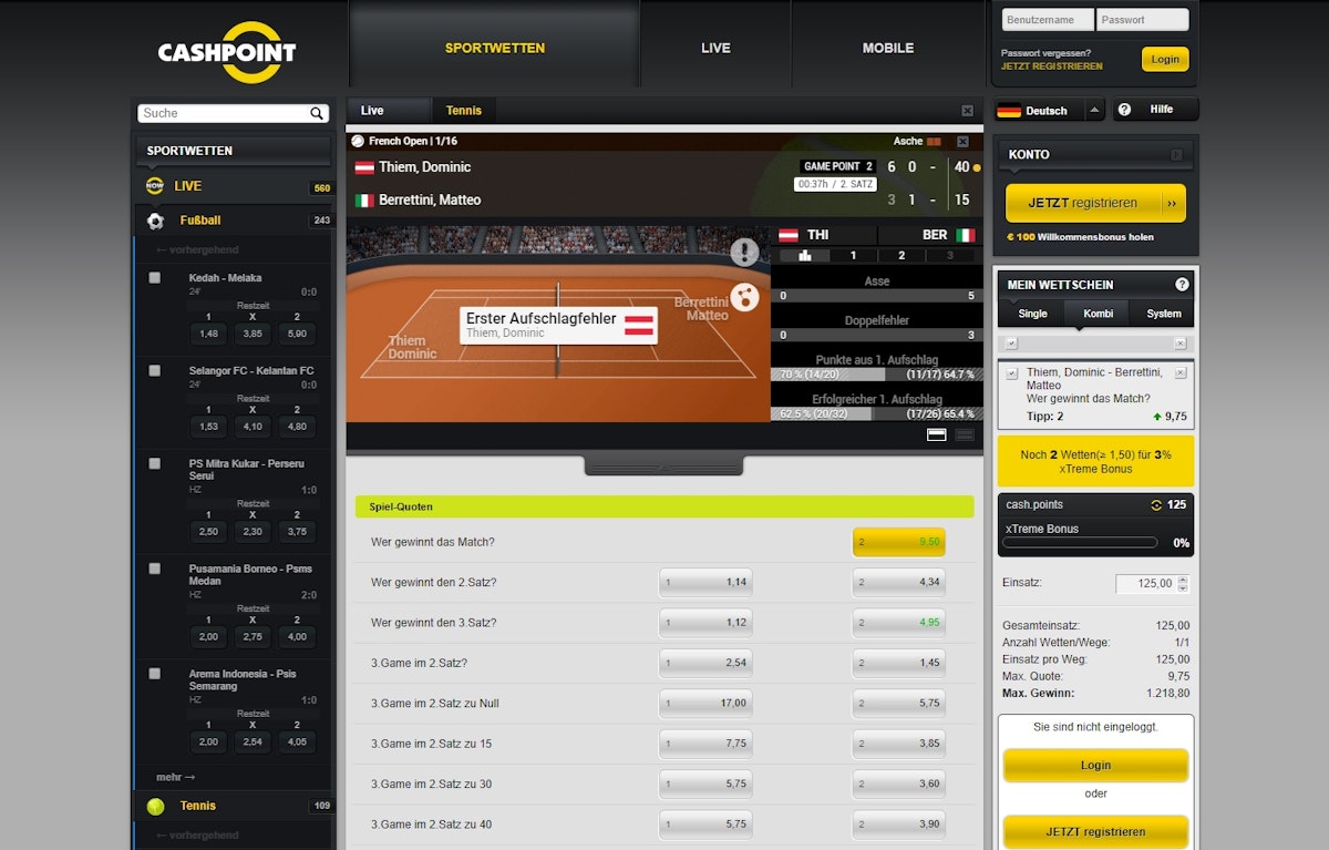 Cashpoint Sportwetten Cashpoint Sportwetten