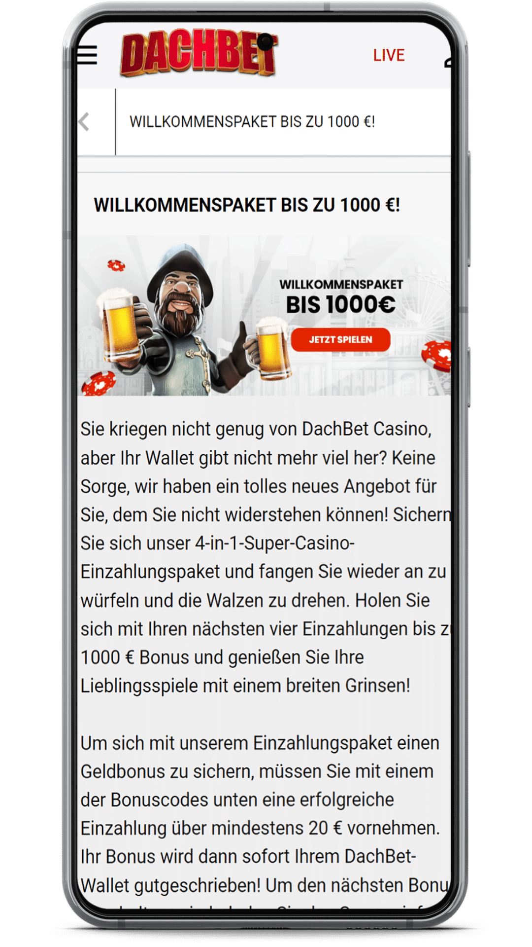 DACHBET App Bonus