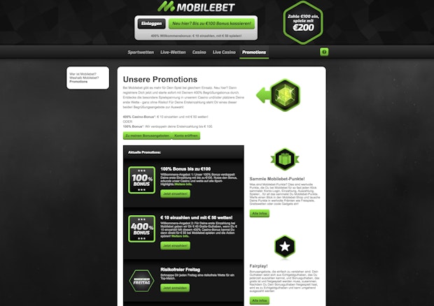 Mobilebet Promotions