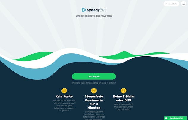 Speedybet Wetten ohne Anmeldung
