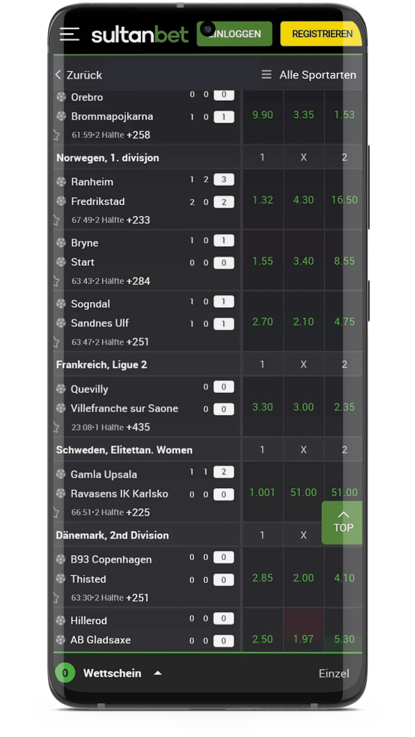 Sultanbet App Sportwetten