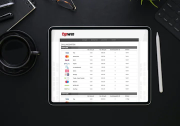 Tipwin Zahlungsarten