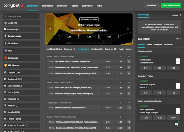 TonyBet Sportwetten