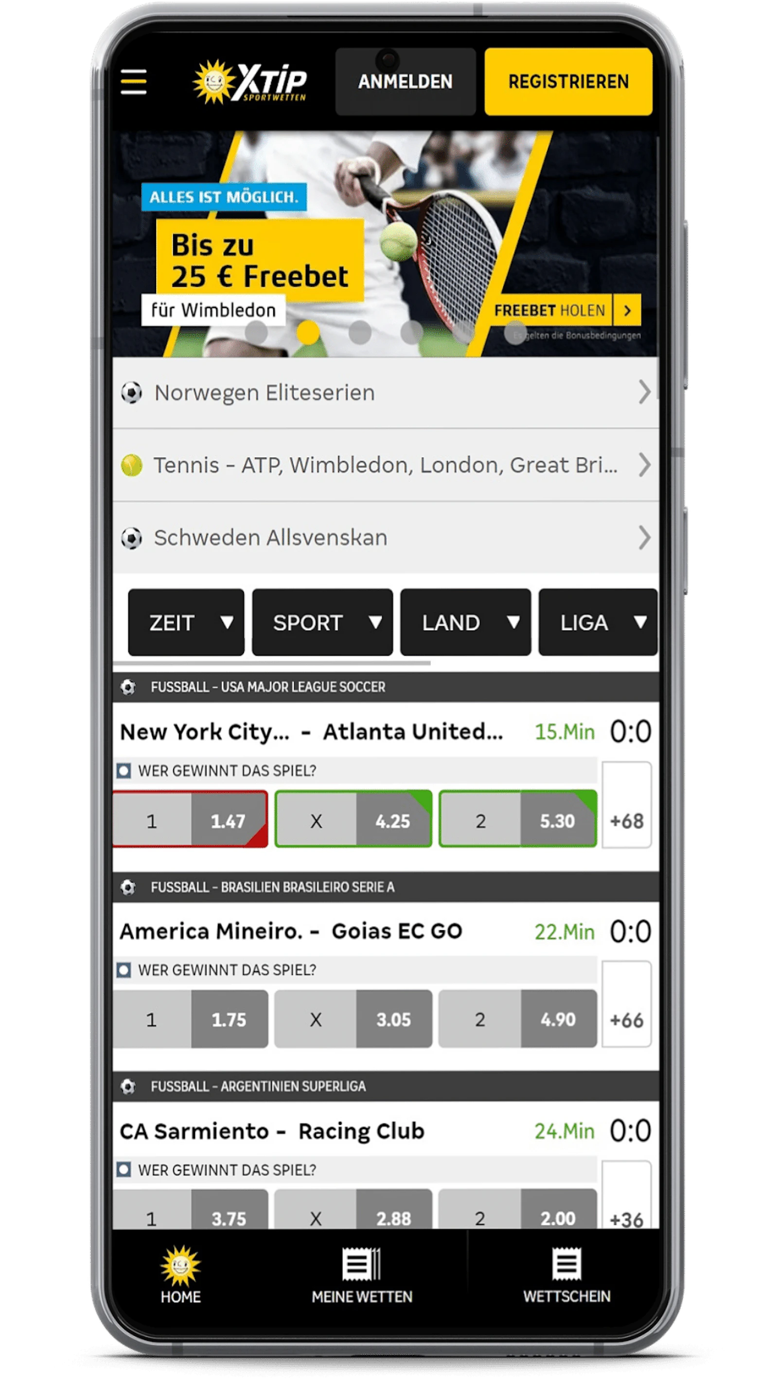 XTiP App Homepage